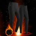 thumbnail image 2 of Puntoco Pants for women Women's Solid Color Heating Pants Rechargeable Heating Cotton Pants Electric Leggings Plus Fleece Cold Warm Pants,Shipping without battery Black 10(XL), 2 of 9