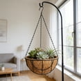 thumbnail image 6 of Hanging Flower Pot Basket, Decorative Hanging Planter for Indoor Outdoor Use, Sturdy Garden Hanging Basket for Flowers Greenery, Perfect for Balcony Patio and Home Garden Decor, 10*4.7in, A, 6 of 6