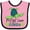 Pink and Black, variant on Inktastic Port St. Lucie, Florida Happy Sea Turtle Boys or Girls Baby Bib
