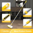 thumbnail image 6 of TidyBliss Baseboard Cleaner Tool, Wall Mop with 55.9" Long Handle (Yellow), 6 of 9