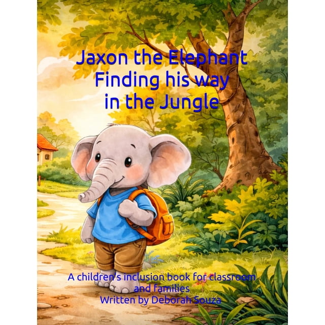 Libro publicado de forma independiente: Jaxon el elefante en la selva