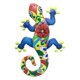 thumbnail image 1 of Gecko de metal, escultura decorativa colgante para pared, ideal para el hogar, jardín, patio o cerca. Azul, 1 of 7