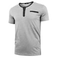 thumbnail image 2 of Purcoar Mens Casual Slim Fit Henley Shirts Long Sleeve T-Shirts, 2 of 7