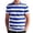 Light blue, variant on Mens Short Sleeve T-Shirts Striped Casual Crewneck Basic Shirt Color Block Stretch Summer Beach Tees Blue L