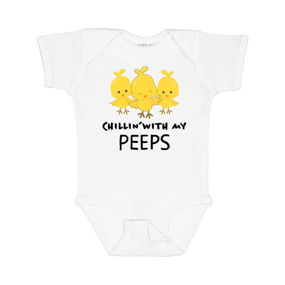 Inktastic Chillin' with My Peeps Boys or Girls Baby Bodysuit