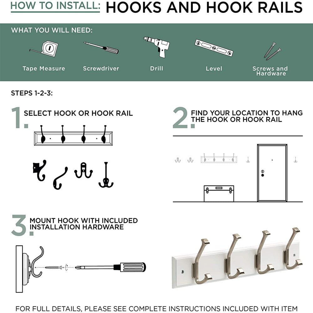 Single Over the Door Hook Satin Nickel Walmart