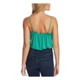 thumbnail image 2 of 1. STATE Womens Green Ruffled Adjustable Camisole Spaghetti Strap V Neck Top XL, 2 of 4