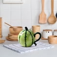 thumbnail image 6 of Dusknt Creative Watermelon Shaped Mug, Funny Watermelon Mug with Lid and Straw, Novelty Coffee Mugs, Funny Ceramic Watermelon Mug with Lid and Straw, for Ofice Home, Water Chocolate Milk, 6 of 9