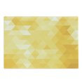 thumbnail image 1 of Yellow Cutting Board, Abstract Triangle Geometrical Shaded Patterns with Modern Mosaic Illustration Motifs, Decorative Tempered Glass Cutting and Serving Board, Large Size, Yellow, by Ambesonne, 1 of 1