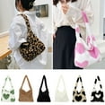 thumbnail image 5 of Fashion Winter Autumn Handbag Fluffy Shoulder Bag Shopping Bag Top-handle Bag KHAKI, 5 of 8