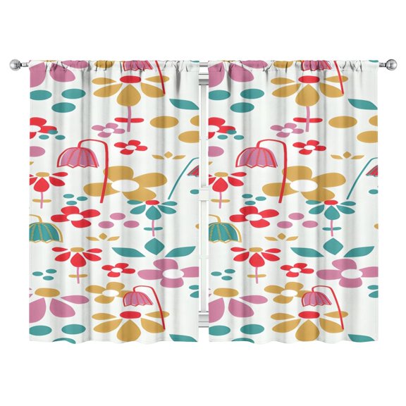 Modern Abstract Geometric Lines Boho Curtains-Blackout Curtains Bedroom Decor Living Room Darkening Grommet Window Drapes 2 Panels Set 52"x 84"