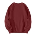 thumbnail image 4 of Clothing! Yajing Oversized Sweatshirt for Women Crewneck Sweatshirts Women Bow Print Sweatshirt Clean Girl Aesthetic Shirt Crewneck Pullover S Red, 4 of 4