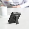 thumbnail image 4 of VRS Design Phone Case for Galaxy Z Flip 3, [QuickStand Modern], Sturdy Kickstand Case Compatible with Galaxy Z Flip 3 (2021) Matte Black, 4 of 9
