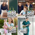 thumbnail image 6 of Canvas Tote Bag for Women with Compartments, Large Cute Checkered Teacher Student Shoulder Bag Nurse Purses Crossbody Bags Work Laptop Book Bag Satchels Handbags, 6 of 6