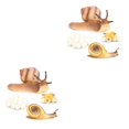 thumbnail image 3 of Ounissouiy 1 Juego de modelos de ciclo de vida, interesante modelo de ciclo de vida, accesorio de exhibición, juguetes de animales, juguete de animales Caracol 2piezas Ounissouiy CBP213501, 3 of 5