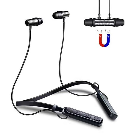 wirless bluetoth Earphone Best wirless Neckband Headset Stereo Earphone Magnetic Earbuds Noise Reduction With Hi-Fi Stereo Built-in Mic For Sports