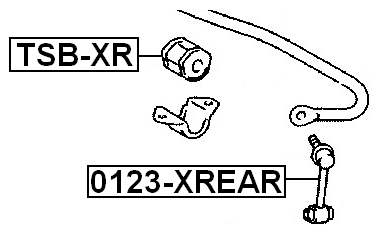 FEBEST 0123-XREAR Rear Stabilizer Link