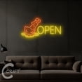 thumbnail image 3 of C-CRAFT Fried Chicken Open Neon Sign LED Light 27 inch for Chicken Restaurant Wall Art Decor, 3 of 5