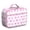 Pink-43, variant on Tropical Butterfly Lunch Bag Insulated Cooler Tote with Portable Handle for Work & Picnic