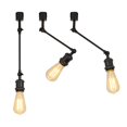 thumbnail image 1 of FSLiving J-Type Track Pendant Lights with Adjustable Arm, Vinatge Design DIY Lighting Customizable for Sloping Ceiling Decor (Ceiling Track & Bulb are Sold Separately) - Set of 3, 1 of 9