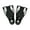 Black 35 to 36, variant on Flexible Snorkeling Training Fin Swim Flippers Travel Size Swim Fin for Women Snorkeling Diving Swimming Pool