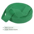 thumbnail image 2 of Uxcell Cotton Twill Tape 3/4" 10 Yards Cotton Ribbon Bias for Sewing Gift Wrapping Pine Green, 2 of 6