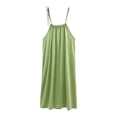 thumbnail image 2 of Naittoop Nightgowns for Women Comfy Night Gowns Cozy Womens Nightgown Pleated Spaghetti Strap Lounge Dresses, 2 of 5