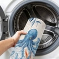 thumbnail image 6 of Entryway Rug 2'x3', Blue Ocean Octopus Kitchen Runner Rugs Non-Slip Carpet Mats, Coastal Nautical Coral Starfish Leaves Bedside Rugs Runners Washable Floor Carpet for Bathroom Laundry Room, 6 of 8
