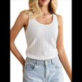 thumbnail image 3 of Camisetas Sin Mangas para Mujer, de Punto, con Cuello en U, Básicas e Informales de Verano. XL, 3 of 9