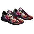thumbnail image 6 of Cardinal Bird Flowers Shoes Sneakers Black Size 13, 6 of 7