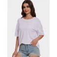 thumbnail image 3 of Women’s Short Sleeve Tops Crew Neck Summer Shirts, 3 of 6