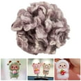 thumbnail image 4 of Rongfmy Wool Wool Roving for Adults ing Doll Hair Making Gray, 4 of 7