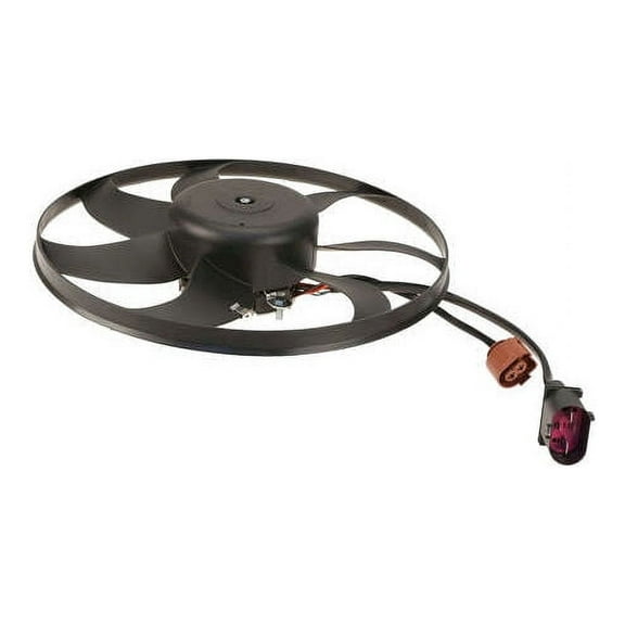 Left Auxiliary Fan Assembly - Compatible with 2012 - 2022 Volkswagen Passat 2013 2014 2015 2016 2017 2018 2019 2020 2021