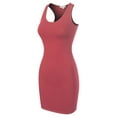 thumbnail image 7 of MixMatchy Women's Fitted Sleeveless Sexy Bodycon Round Neck Mini Dress, 7 of 7