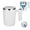 White, variant on DaaSiGwaa Rechargeable Self Stirring Mug - Magnetic Electric Auto Mixing Stainless Steel Cup for Office/Kitchen/Travel/Home Coffee/Tea/Hot Chocolate/Milk-430 ml/14.5 oz(Brown)