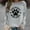 Grey, variant on jsaierl Womens Sweatshirt Round Neck Dog Paws Graphic Top Long Sleeve Dressy Casual Shirt Comfy Novelty Pullover Sweatshirt