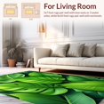 thumbnail image 2 of Flatwoven High Traffic Area Rug, Lush Monstera Leaf, Non Slip, Stain Resistant, Washable Area Rugs for Living Room, Bedroom(Green, 4X6), 2 of 8
