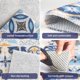 thumbnail image 2 of CHAO (Azul) alfombra de ducha antideslizante de 60*40cm alfombra de ducha antideslizante alfombra de seguridad cuadrada antideslizante esponja cómoda de Pvc con agujeros de drenaje, 2 of 5