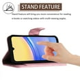 thumbnail image 3 of Allytech Wallet Case for Samsung Galaxy A24 4G, Luxury PU Leather Shockproof Protective Flip Cover for Women Girls, Kickstand Folio Case with Card Slots Holder Wrist Strap Lanyard - Pink, 3 of 7