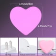 thumbnail image 4 of Cute Night Lights, Heart Shape Nursery Nightlight with Light Sensors, LED Night Light, Auto Dusk to Dawn Sensor for Bedroom, Bathroom, Hallway, Kitchen (White), 4 of 9
