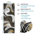 thumbnail image 2 of Black Marble Gold Wave Pattern Hot Yoga Mat Towel Non Slip for Hot Yoga - Quick-Drying Yoga Mat Cover with 4 Corner Pockets with Travel Bag - Hot Yoga Towel Non Slip 74"x26", 2 of 6