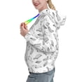 thumbnail image 2 of Uemuo Sea Turtle Pattern Women's Hoodie with Eye-catching Drawstrings- Casual Pullover Hoodie with Kangaroo Pocket, Stylish Hooded Sweatshirt-X-Large, 2 of 7