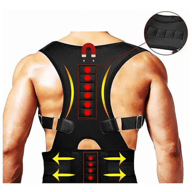 Corrector de Postura Con Imanes Malubero Soporte Lumbar Unisex Talla XL Malu1905