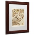 thumbnail image 4 of Trademark Fine Art "Boston MA Street Map Brown" Canvas Art by Michael Tompsett, White Matte, Wood Frame, 4 of 4