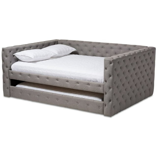 Bowery Hill Lit de Repos avec Lit Gigogne en Gris