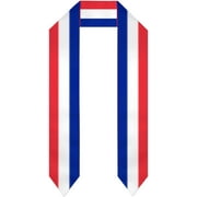 DABOYOZHZH France Flag Graduation Shawl Sash Stole Wraps Scraf For International Study Pride Women Men