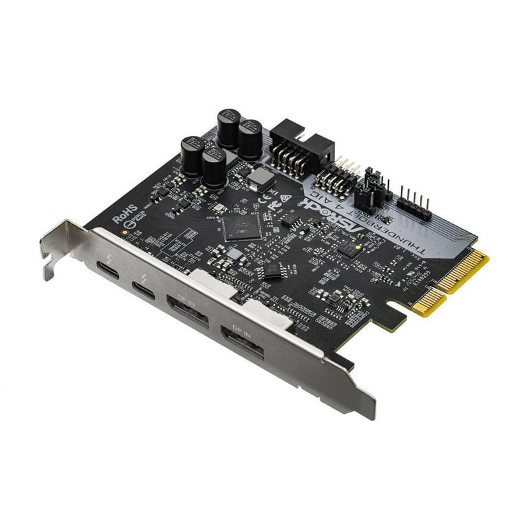 ASRock THUNDERBOLT 4 AIC 拡張カード ASRock THUNDERBOLT 4 AIC Add-On Card - Computer Parts for PC