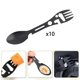 thumbnail image 3 of 10Pcs Multi Function Camping Spork Can/Bottle Opener Flatware Wrench Camping, 3 of 5