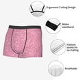 thumbnail image 5 of Rateoe Glitter Pink Mens Boxer Briefs Poly Spandex Performance Boxer Briefs Underwear Hem Boxer Briefs - Medium, 5 of 8