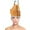 A, variant on CUIYUAN Unisex Plush Turkey Hat Roasted Thanksgiving Dinner Party Supplies Themed Holiday Accessories Dress-Up Cap Novelty Headwear Soft Plush Turkey Shaped Design Caps A
